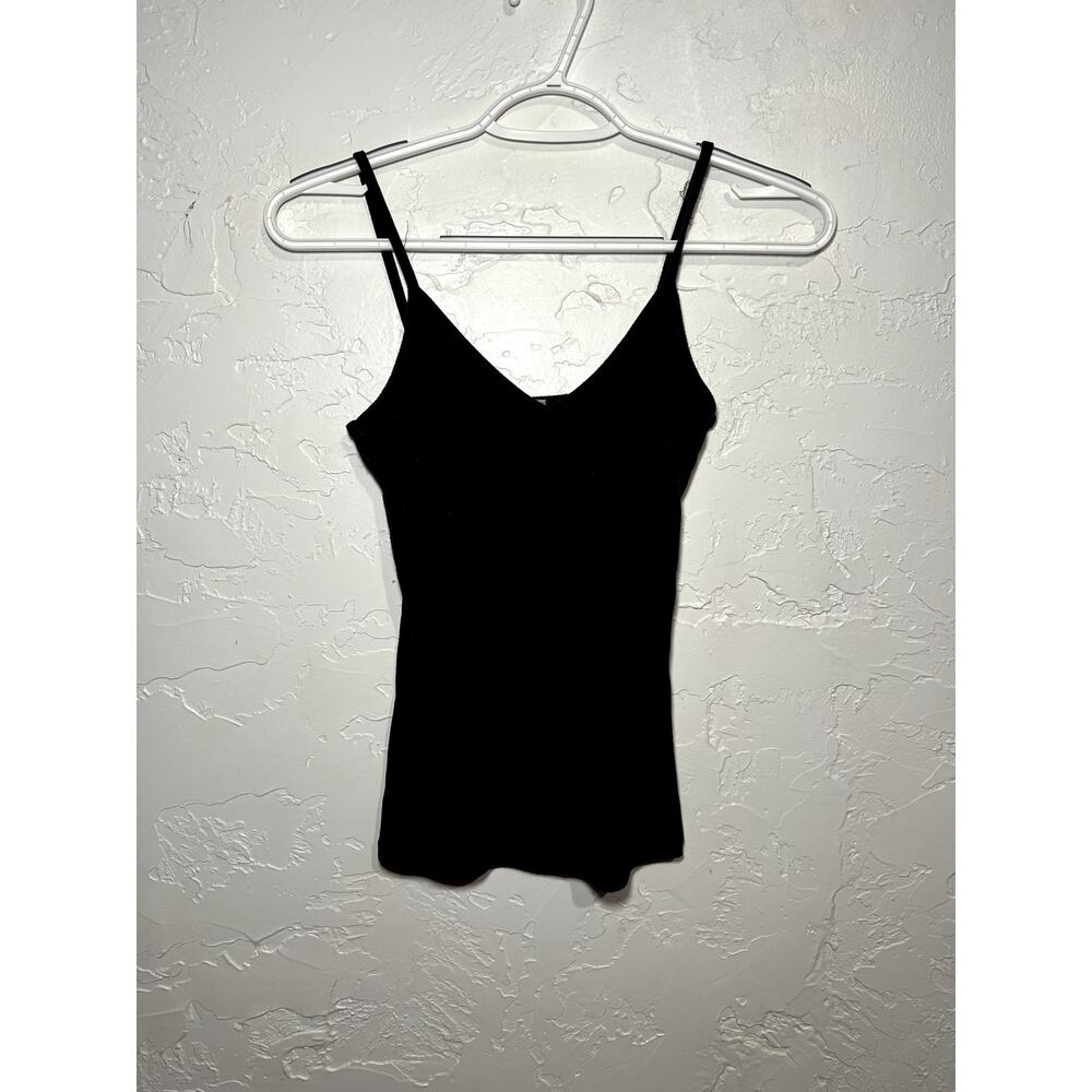 Asos‎ black ribbed y2k basic classic grunge coquette cropped tank top womens 4
